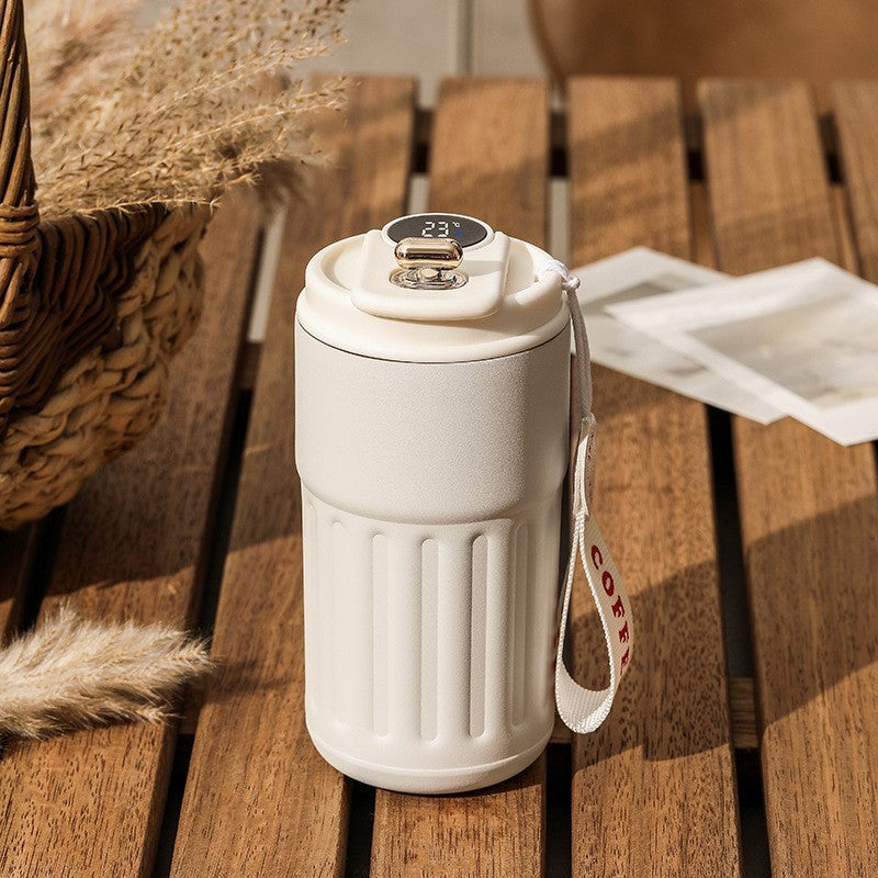 Smart Temperature Display Thermal Bottle | 450ml Stainless Steel Insulated Coffee Mug