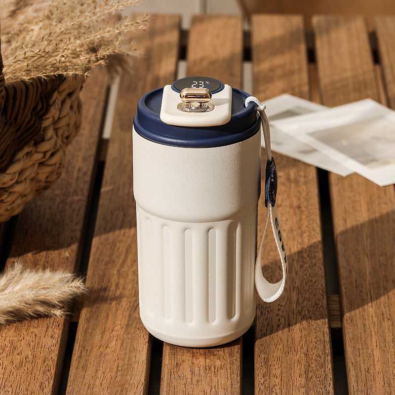 Smart Temperature Display Thermal Bottle | 450ml Stainless Steel Insulated Coffee Mug