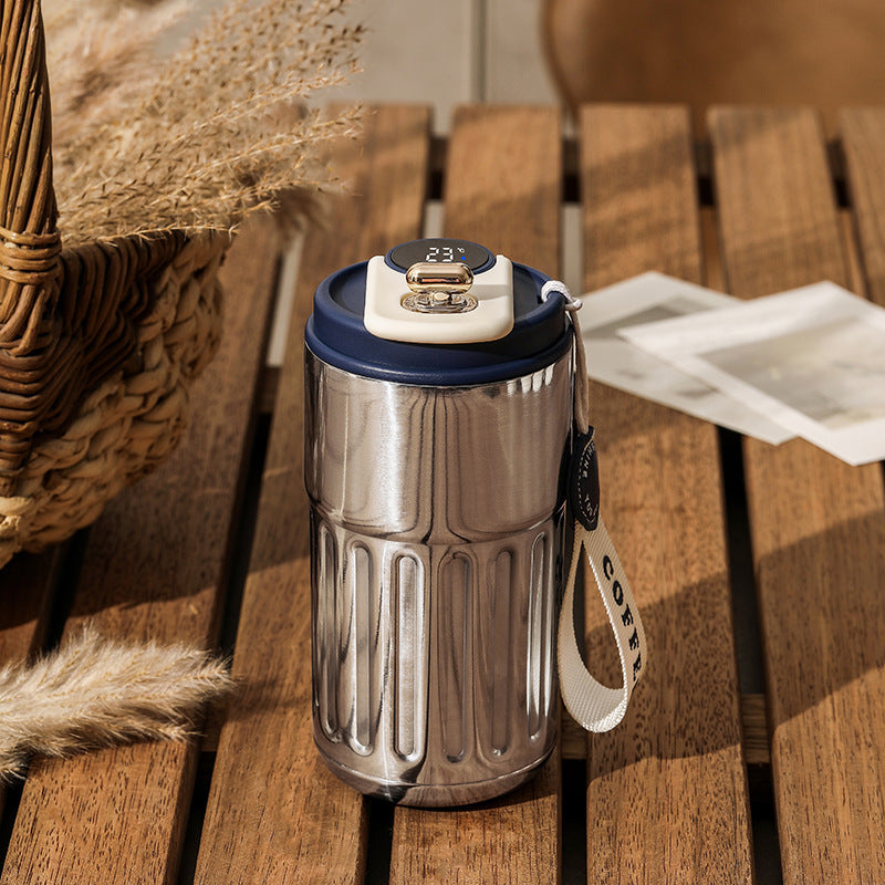 Smart Temperature Display Thermal Bottle | 450ml Stainless Steel Insulated Coffee Mug