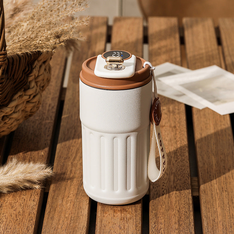 Smart Temperature Display Thermal Bottle | 450ml Stainless Steel Insulated Coffee Mug