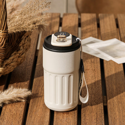 Smart Temperature Display Thermal Bottle | 450ml Stainless Steel Insulated Coffee Mug