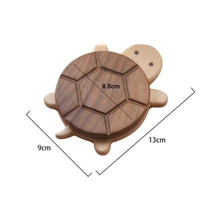 Walnut Turtle Coaster | Heat-Resistant Wood Tea Cup Mat