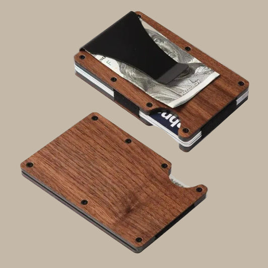 RFID Aluminum Wallet | Easily Removable Money & Cards, Minimalist Slim Credit Card Holder
