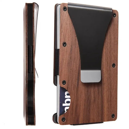 RFID Aluminum Wallet | Easily Removable Money & Cards, Minimalist Slim Credit Card Holder