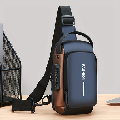 The Explorer | Vintage Oxford Crossbody Sling Bag with USB Port