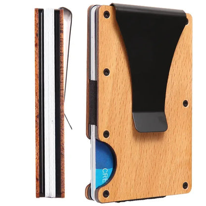 RFID Aluminum Wallet | Easily Removable Money & Cards, Minimalist Slim Credit Card Holder