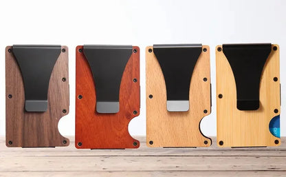 RFID Aluminum Wallet | Easily Removable Money & Cards, Minimalist Slim Credit Card Holder