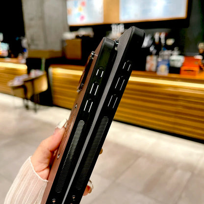 The Maple Leaf | Retro Vegan Leather MagSafe Case For iPhone