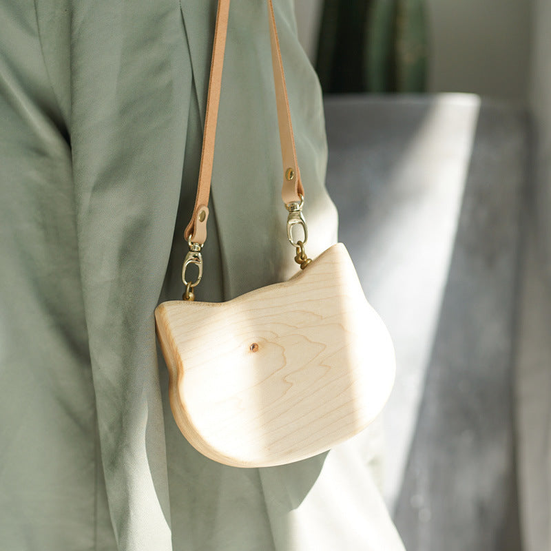 The Woodcraft | Handmade Solid Wood Crossbody Bag