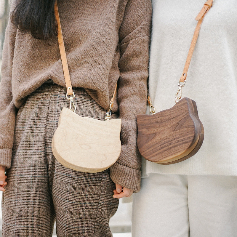 The Woodcraft | Handmade Solid Wood Crossbody Bag