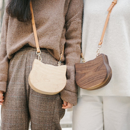 The Woodcraft | Handmade Solid Wood Crossbody Bag