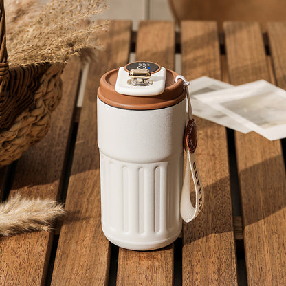 Smart Temperature Display Thermal Bottle | 450ml Stainless Steel Insulated Coffee Mug