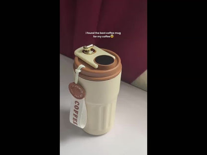 Smart Temperature Display Thermal Bottle | 450ml Stainless Steel Insulated Coffee Mug